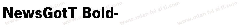 NewsGotT Bold字体转换